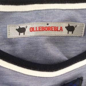 ALBEROBELLO OLEBOREBLA カットソー 長袖 ボーダー ビジュー ロンT F ネイビー 紺 /G