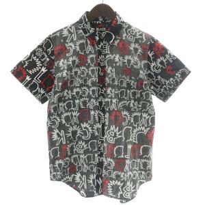 COMME des GARCONS 17AW シャツ 長袖 ストライプ 迷彩 カモフラ