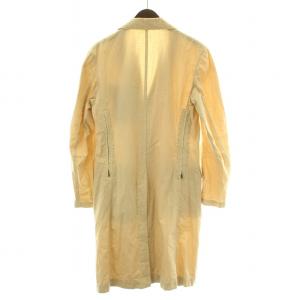Yohji Yamamoto POUR HOMME チェスターコート スプリング アウター ロング丈 薄手 2 S ベージュ