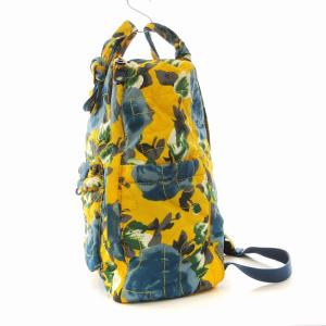 MARC by MARC JACOBS リュックサック デイバッグ 総柄 布製 黄 イエロー