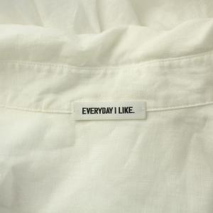EVERYDAY I LIKE 24SS Linen リネンシャツ ブラウス 長袖 レギュラーカラー F 白 ホワイト 21050500804010