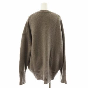 GALERIE VIE ファインウール クルーネックプルオーバー ニット セーター 長袖 M グレー 23-02-05-02304