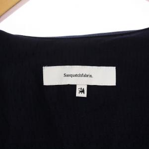SASQUATCH fabrix TAILORED SHIRT JACKET テーラードジャケット シングル 3B ノーベント L 紺 ネイビー