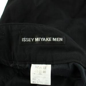 ISSEY MIYAKE MEN ハーフパンツ ショートパンツ タック ジップフライ ウール 1 S 黒 ブラック /BB