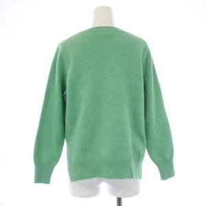 ENFOLD 19SS ニット セーター 長袖 クルーネック ウール 38 M 緑 グリーン 300CS270-0000