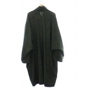 ISSEY MIYAKE MEN 顔料染め リバーシブル スタンドカラーコート 3 ブラック グリーン