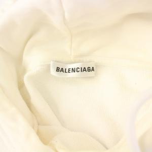BALENCIAGA 17AW ロゴ プルオーバーパーカー スウェット 長袖 XS 白 528351 /KH