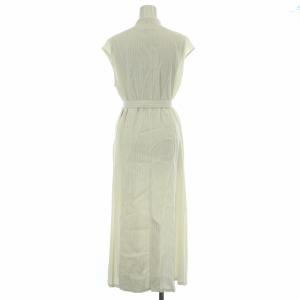 AKIRANAKA ロングジレ ストライプ柄 1 ホワイト