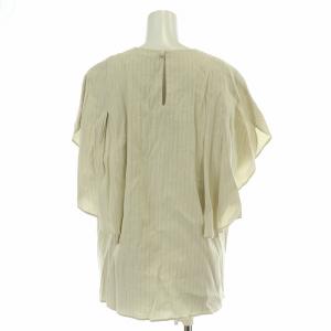 ADORE バイオ麻ブラウス スカート セットアップ 上下 シャツ 半袖 クルーネック フレアスカート ミモレ ロング