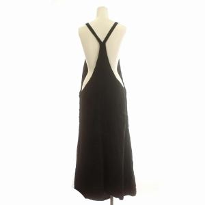 Y's ヨウジヤマモト ワンピース ロング エプロンワンピース 2 M 黒 ブラック