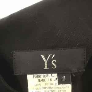 Y's ヨウジヤマモト ノースリーブ 変形 ワンピース アシンメトリー ロング 2 M 黒 ブラック