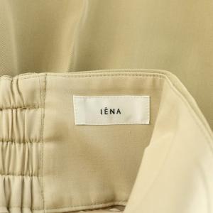 IENA 24SS デザインハイウエストパンツ スラックス 38 M ベージュ タグ付き 24030900207020