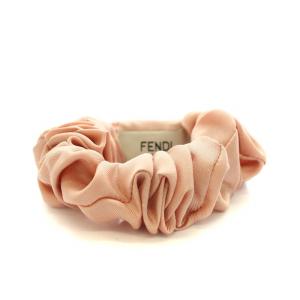 FENDI シュシュ ロゴ ヘアゴム 髪ゴム 髪留め ヘアアクセサリー ピンク