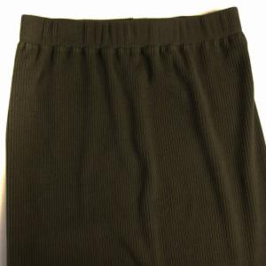 JOURNAL STANDARD 24AW ウールライクハリヌキロングスカート タイト マキシ リブニット F 茶 ブラウン 24070400529030