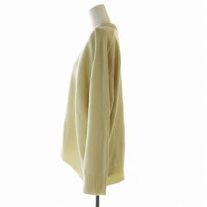 BEAUTY&YOUTH UNITED ARROWS タグ付き ウールカシミヤ アクアラグランクルーネックニットプルオーバー セーター 長袖 M ベージュ 1613-105-3453