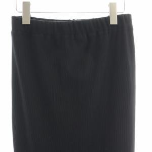 JOURNAL STANDARD タグ付き 22SS Pストレッチリブロングスカート マキシ タイト ニット スリット F 黒 ブラック 22070400113110