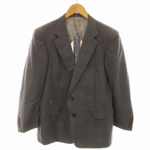 テーラードジャケット チェック グレー