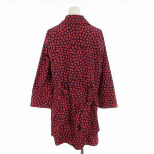 MARC by MARC JACOBS コート ミドル丈  ハート柄 総柄 薄手 ライトアウター S 紺 ネイビー