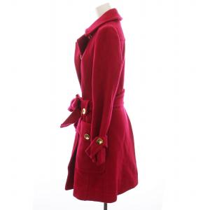 MARC by MARC JACOBS Pコート ピーコート ロング ウール 金ボタン アウター 4 M 赤 レッドピンク /YM