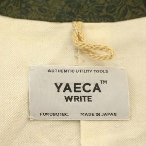 YAECA シャツワンピース ロング ワンピース 花柄 長袖 S カーキ 緑 /G