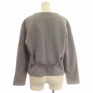 agnes b. プレッション カーディガン スウェット 裏起毛 長袖 T3 L相当 グレー