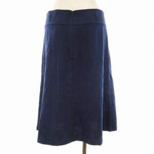 agnes b. タグ付き フレアスカート ひざ丈 3 L 青 ブルー /EE