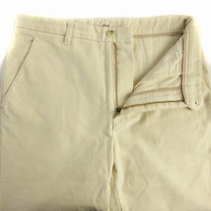 IENA モールスキン セミフレアパンツ フルレングス 36 S ベージュ 21030900060040