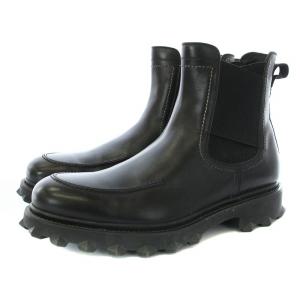 サイドゴアブーツ レザー 9.5 ブラック LC 54649