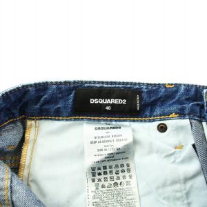 DSQUARED2 PacMan 23AW SKATER JEAN USED加工 48 インディゴ