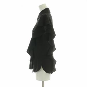 Theory 22SS Prime GGT BD Ruffle Top プライム GGT BD ラッフルトップ シャツ ブラウス 半袖 レギュラーカラー