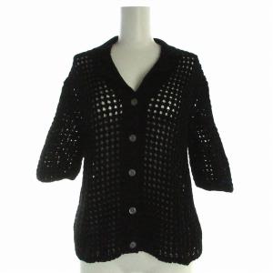 Theory 23SS Polished Twist Shrunken Camp SH カーディガン ニット メッシュ