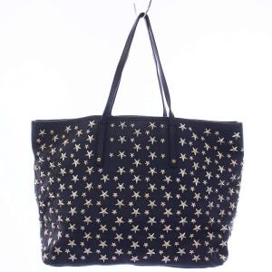 JIMMY CHOO SASHA S トートバッグ ネイビー