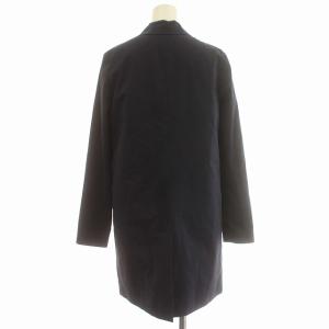 Theory ステンカラーコート 中綿 コート 比翼ボタン S相当 ネイビー 紺