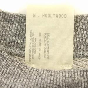 N.HOOLYWOOD エヌハリ 52 pieces スウェット トレーナー 長袖 50 L相当 グレー 杢グレー