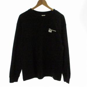 NRG MT HOOD L/S TEE Tシャツ ロゴ プリント 長袖 カットソー L 黒 ブラック DV9662-010