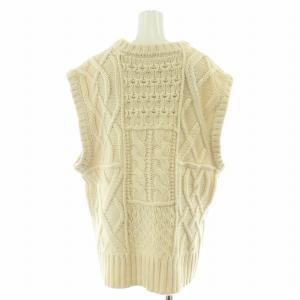 TODAYFUL Cable Knit Vest ケーブルニットベスト プルオーバー クルーネック ウール F アイボリー 11920506