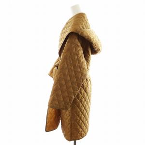 ELIN キルティングコート ミドル丈 中綿 アウター 00 XS 茶 ブラウン 11705-33-0604 /AN21