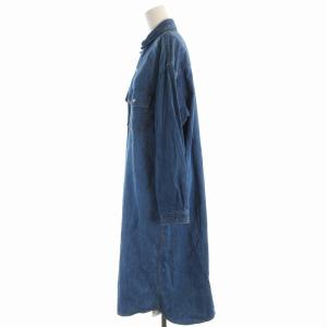 JOURNAL STANDARD relume 22SS ダンガリーシャツワンピース デニム ロング F 青 ブルー 22040462600010