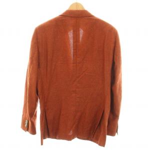 BOGLIOLI ハンプトン HAMPTON テーラードジャケット シングル 2B サイドベンツ 絹 シルク 50 XL オレンジ