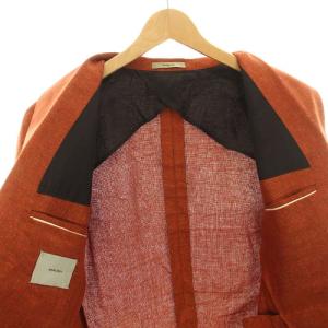 BOGLIOLI ハンプトン HAMPTON テーラードジャケット シングル 2B サイドベンツ 絹 シルク 50 XL オレンジ