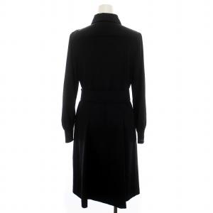 OLD ENGLAND シャツワンピース ロング ベルト付き 長袖 36 S 紺 ネイビー