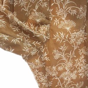 Max Mara イージーパンツ 花柄 コットン ウエストリボン 36 S ベージュ