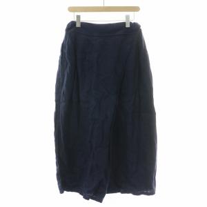 KAPITAL イージーパンツ ワイド ウエストゴム 麻 リネン 0 XS 紺 ネイビー /BB