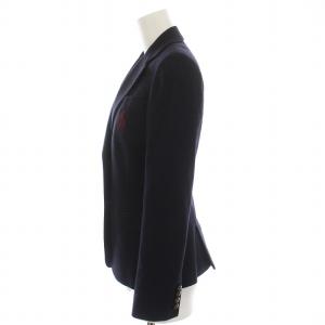 RALPH LAUREN テーラードジャケット ビッグポニー 2B サイドベント ウール アウター 7 S 紺 ネイビー /YM