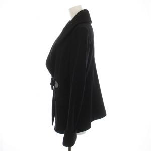 BURBERRY LONDON ニットコート ショールカラー トグルボタン アウター 38 M 黒 ブラック