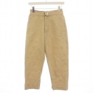 パンツ チノパン 総柄 刺繍 コットン 36 S ベージュ /YM