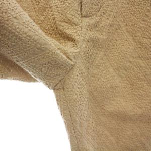 SEEALL パンツ チノパン 総柄 刺繍 コットン 36 S ベージュ /YM