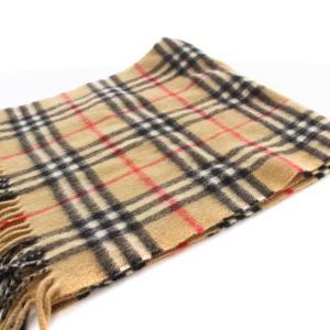 burberrys ヴィンテージ マフラー ノバチェック カシミヤ ブラウン