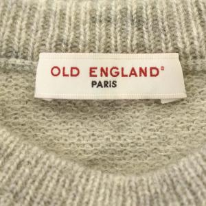 OLD ENGLAND ニット モヘヤ混 ノルディック 長袖 セーター 36 S グレー