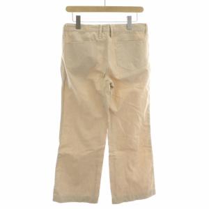45rpm ワイドパンツ リボン 刺繍 ロゴ 麻リネン混 1 S ベージュ /XK